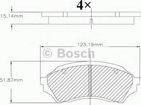 BOSCH F 03B 150 068 - Гальмівні колодки, дискові гальма avtolavka.club