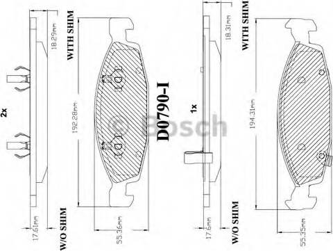 BOSCH F 03B 150 063 - Гальмівні колодки, дискові гальма avtolavka.club