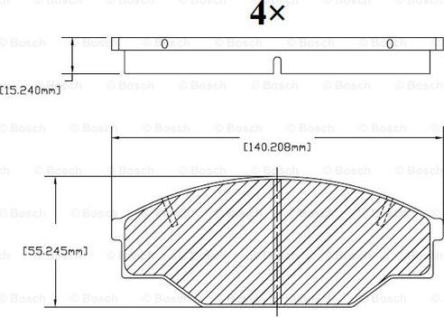 BOSCH F 03B 150 006 - Гальмівні колодки, дискові гальма avtolavka.club