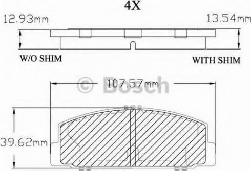 BOSCH F 03B 150 012 - Гальмівні колодки, дискові гальма avtolavka.club