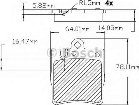 BOSCH F 03B 150 088 - Гальмівні колодки, дискові гальма avtolavka.club