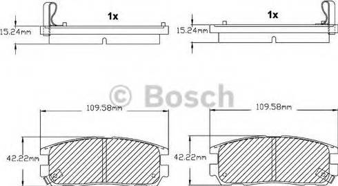 BOSCH F 03B 150 027 - Гальмівні колодки, дискові гальма avtolavka.club