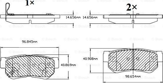 BOSCH F 03B 150 070 - Гальмівні колодки, дискові гальма avtolavka.club