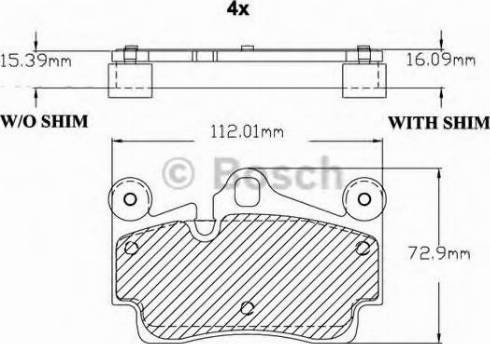 BOSCH F 03B 150 124 - Гальмівні колодки, дискові гальма avtolavka.club