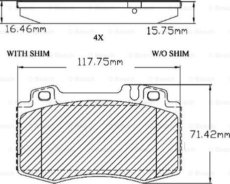 BOSCH F 03B 150 300 - Гальмівні колодки, дискові гальма avtolavka.club