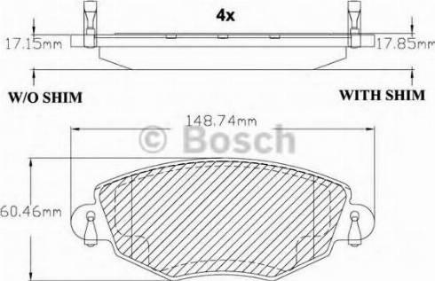 BOSCH F 03B 150 315 - Гальмівні колодки, дискові гальма avtolavka.club