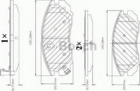 BOSCH F 03B 150 334 - Гальмівні колодки, дискові гальма avtolavka.club