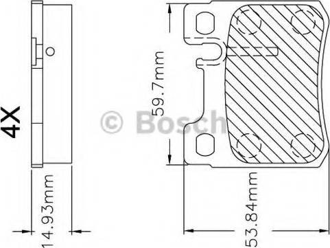 BOSCH F 03B 150 247 - Гальмівні колодки, дискові гальма avtolavka.club