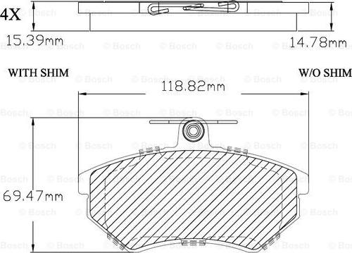 BOSCH F 03B 150 268 - Гальмівні колодки, дискові гальма avtolavka.club