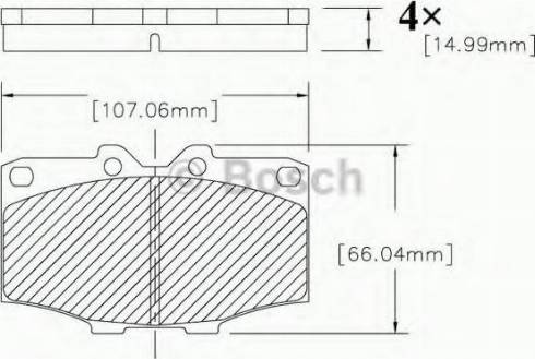 BOSCH F 03B 150 207 - Гальмівні колодки, дискові гальма avtolavka.club