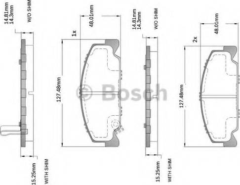 BOSCH F 03B 150 214 - Гальмівні колодки, дискові гальма avtolavka.club