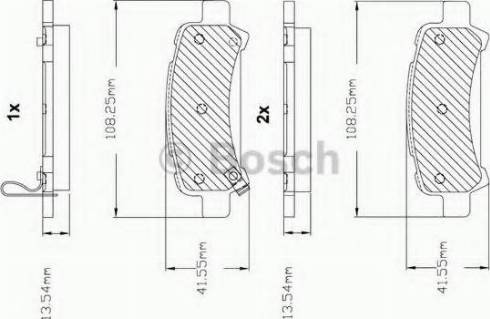 BOSCH F 03B 150 286 - Гальмівні колодки, дискові гальма avtolavka.club