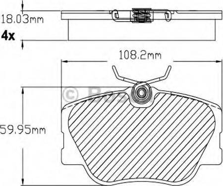 BOSCH F 03B 150 230 - Гальмівні колодки, дискові гальма avtolavka.club