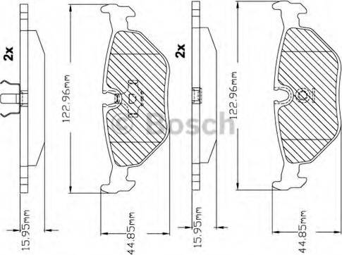 BOSCH F 03B 150 228 - Гальмівні колодки, дискові гальма avtolavka.club