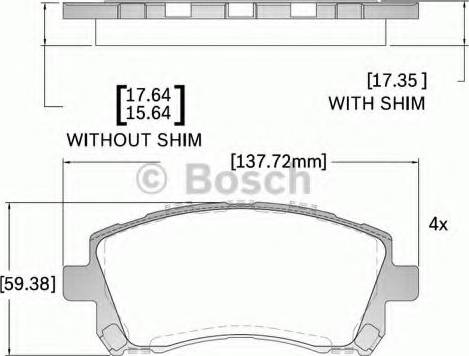 BOSCH F 03B 150 273 - Гальмівні колодки, дискові гальма avtolavka.club