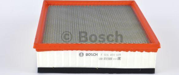 BOSCH F 026 400 609 - Повітряний фільтр avtolavka.club