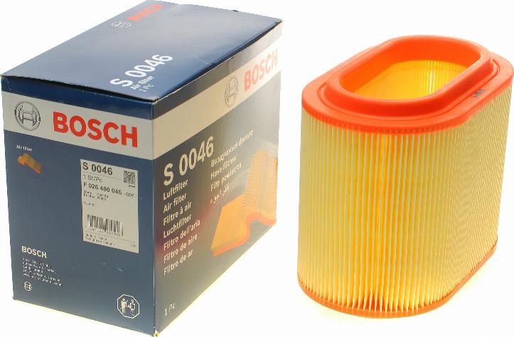 BOSCH F 026 400 046 - Повітряний фільтр avtolavka.club