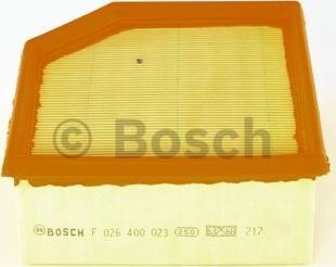 BOSCH F 026 400 023 - Повітряний фільтр avtolavka.club