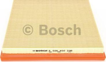 BOSCH F 026 400 236 - Повітряний фільтр avtolavka.club