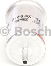 BOSCH F 026 402 124 - Паливний фільтр avtolavka.club