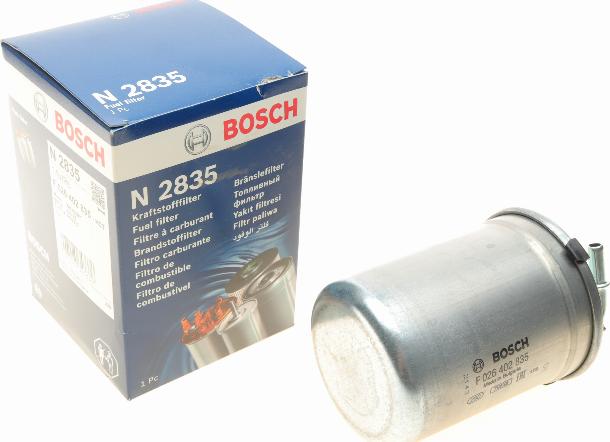 BOSCH F 026 402 835 - Паливний фільтр avtolavka.club