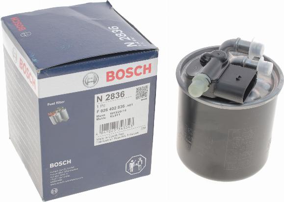 BOSCH F 026 402 836 - Паливний фільтр avtolavka.club