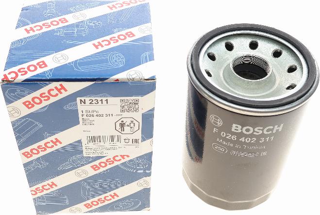 BOSCH F 026 402 311 - Паливний фільтр avtolavka.club