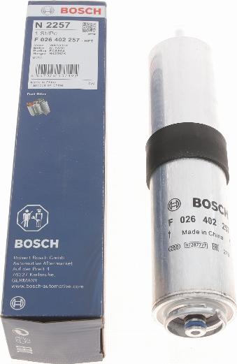 BOSCH F 026 402 257 - Паливний фільтр avtolavka.club