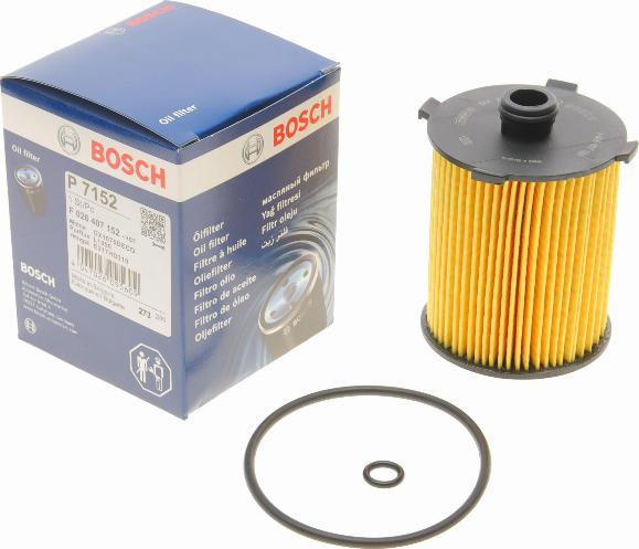 BOSCH F 026 407 152 - Масляний фільтр avtolavka.club