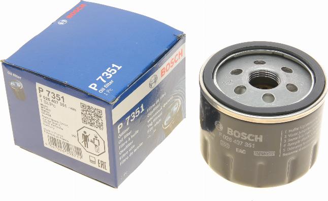 BOSCH F 026 407 351 - Масляний фільтр avtolavka.club