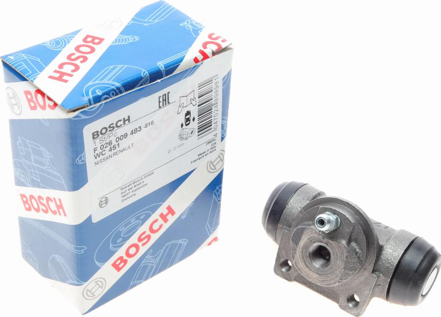 BOSCH F 026 009 483 - Колісний гальмівний циліндр avtolavka.club