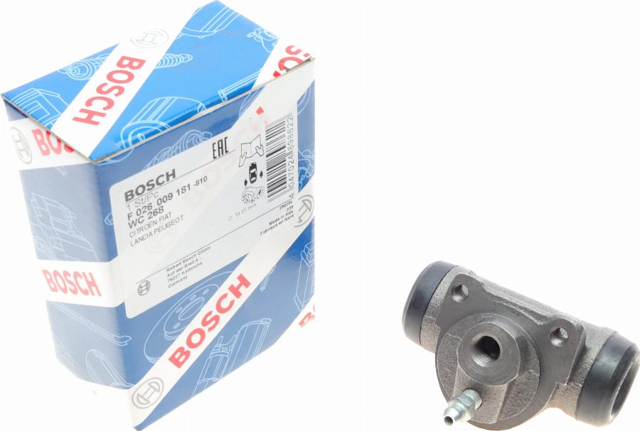 BOSCH F 026 009 181 - Колісний гальмівний циліндр avtolavka.club