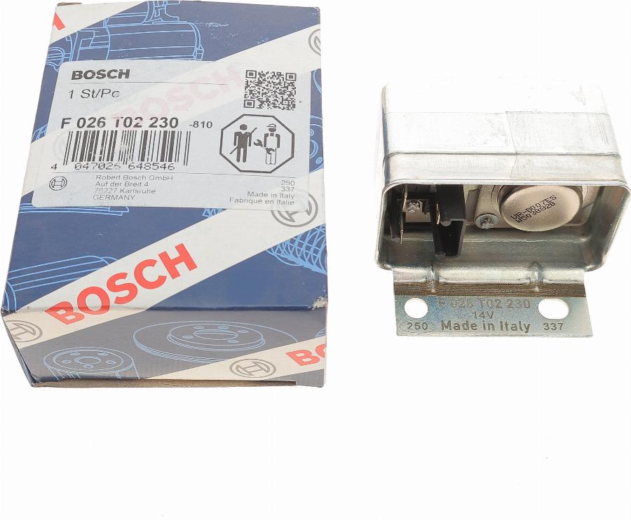 BOSCH F 026 T02 230 - Регулятор напруги генератора avtolavka.club