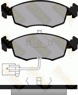 Brake Engineering PA966 - Гальмівні колодки, дискові гальма avtolavka.club