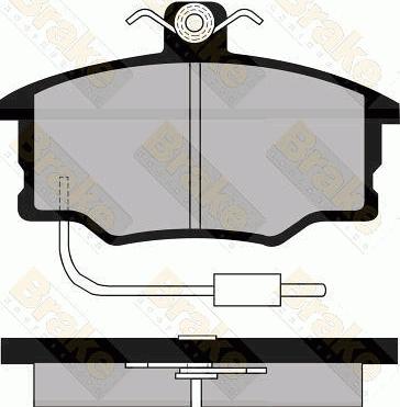 Brake Engineering PA498 - Гальмівні колодки, дискові гальма avtolavka.club