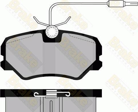 Brake Engineering PA493 - Гальмівні колодки, дискові гальма avtolavka.club