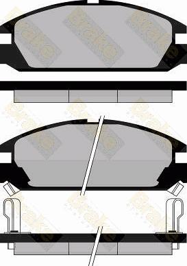 Brake Engineering PA463 - Гальмівні колодки, дискові гальма avtolavka.club