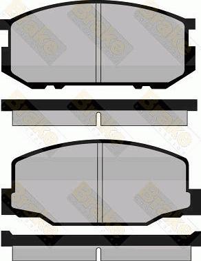 Brake Engineering PA407 - Гальмівні колодки, дискові гальма avtolavka.club