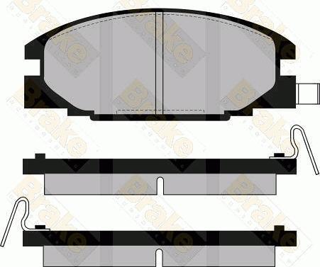 Brake Engineering PA549 - Гальмівні колодки, дискові гальма avtolavka.club