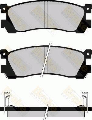 Brake Engineering PA551 - Гальмівні колодки, дискові гальма avtolavka.club