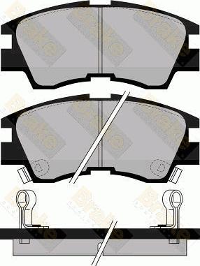 Brake Engineering PA552 - Гальмівні колодки, дискові гальма avtolavka.club