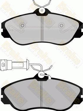 Brake Engineering PA506 - Гальмівні колодки, дискові гальма avtolavka.club