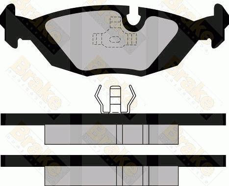 Brake Engineering PA501 - Гальмівні колодки, дискові гальма avtolavka.club