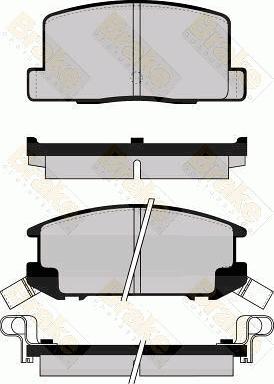 Brake Engineering PA502 - Гальмівні колодки, дискові гальма avtolavka.club