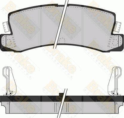 Brake Engineering PA534 - Гальмівні колодки, дискові гальма avtolavka.club