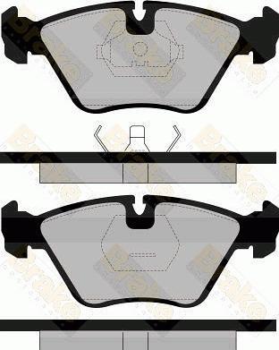 Brake Engineering PA600 - Гальмівні колодки, дискові гальма avtolavka.club