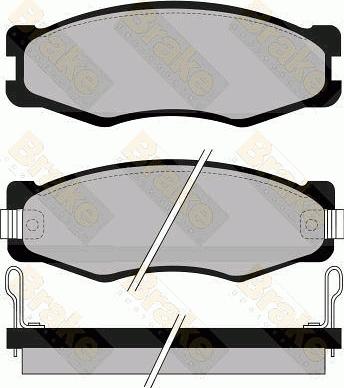 Brake Engineering PA601 - Гальмівні колодки, дискові гальма avtolavka.club