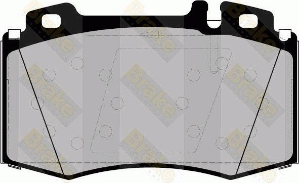 Brake Engineering PA1453 - Гальмівні колодки, дискові гальма avtolavka.club