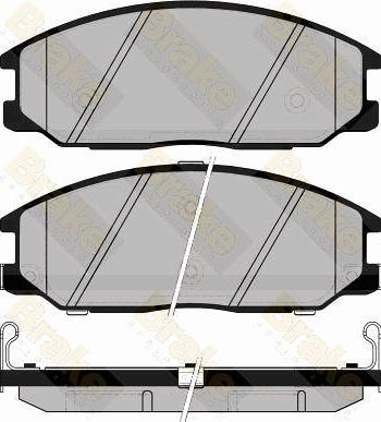 Brake Engineering PA1488 - Гальмівні колодки, дискові гальма avtolavka.club