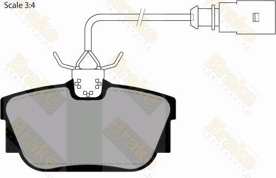 Brake Engineering PA1470 - Гальмівні колодки, дискові гальма avtolavka.club